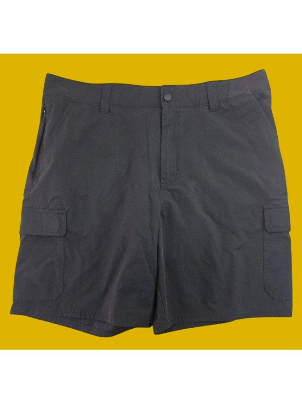 Orvis Mens Black Outdoor Cargo Shorts Size 38